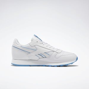 Reebok Classic Leather Turnschuhe Herren - Blau/Weiß - DE 074-RVO